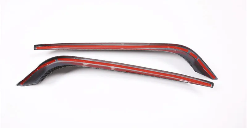 Углеродное волокно цвет Стайлинг противотуманная фара декоративная накладка для BMW 3 серии GT f34 2013-18 передний бампер решетка Декор полоски