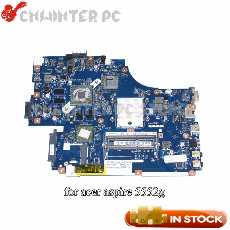 Здесь продается  NOKOTION NEW75 LA-5911P MBR4302001 MBR4302001 For Acer aspire 5552 5552G Laptop Motherboard HD5650M 1GB DDR3   Компьютер & сеть