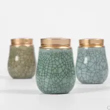 Celadon герметичный чайный ящик для хранения, керамическая емкость, чехол для чая, маленький, ручной, для путешествий, маленькие контейнеры для чая