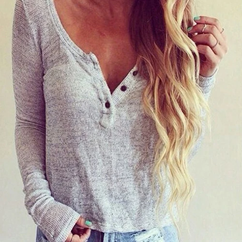 Women Pure Color Long Sleeve Loose Jumper Knitwear Outwear Casual Top | Женская одежда