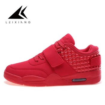 

Baskets Homme 2018 Men Basketball Shoes Comfortable Men Shoes Outdoor Unisex Air Cushion Sport Shoes Men Trainers Zapatillas Red