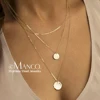 EManco 3 pièces séparées en acier inoxydable collier en couches femmes pendentif et tour de cou et chaîne collier ensemble bijoux de mode ► Photo 1/5