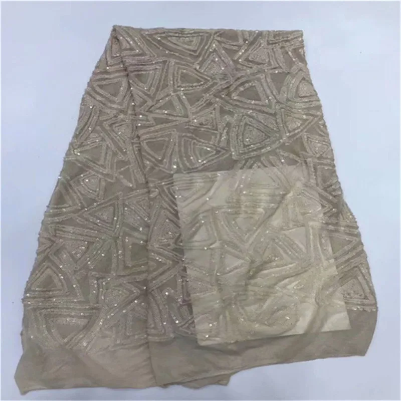 

2019 green Latest French Nigerian Laces Fabrics High Quality African Laces Fabric Wedding Glued glitter sequins Tulle Lace