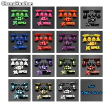 ChengHaoRan полный комплект Твердые кнопки lb и RB бампер RT LT триггер кнопки мод комплект для microsoft Xbox One S тонкий контроллер аналоговый стик Dpad