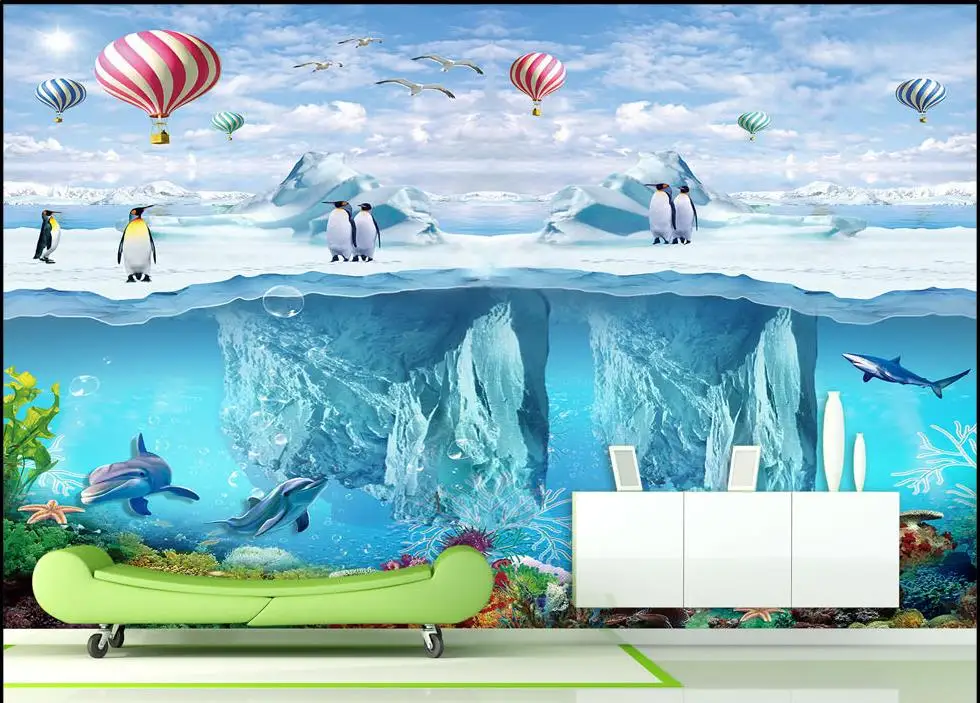 Popular Penguin Wall Mural-Buy Cheap Penguin Wall Mural ...