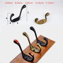 Cloth Hook Hanger Metal Wall Hanging Hook Vintage Bronze Hook Rustic Key Coat Bag Hat Hanger Rustic Robe Hook For Bathroom okaros robe hook cloth hook towel rack hook coat hook oil rubbed black bronze wall hanger bathroom product bathroom accessories