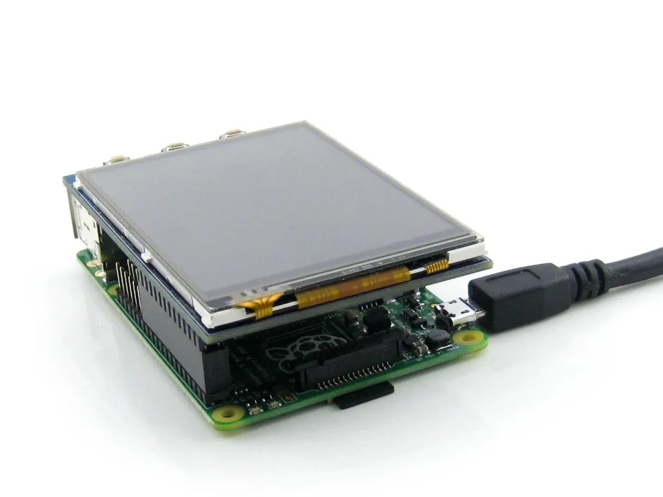 Waveshare 3.5inch Resistive Touch Display Compatible with Raspberry Pi  4B/3B+/3B/2B/B+/A+/Zero/Zero W/WH/Zero 2W Series Boards 480x320 Resolution  125MHz High-Speed SPI 