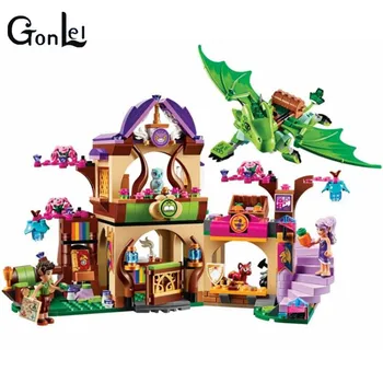 

Compatible With Lepining Elves Secret Place Parenting Activity Education Model Building Blocks Of The Girls Toys