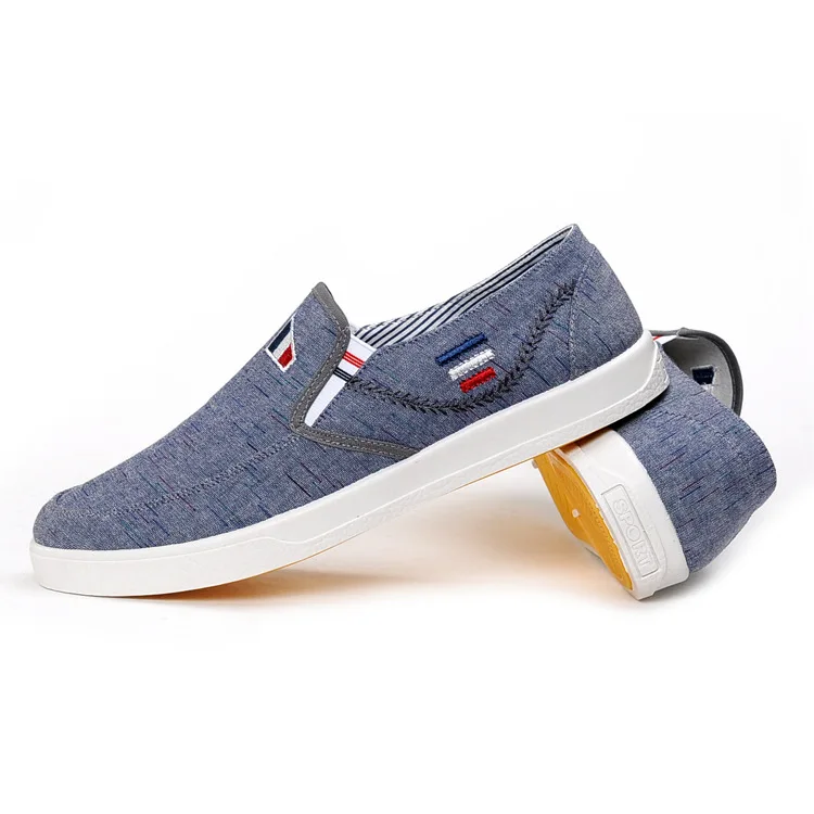 2019 new canvas shoes lazy one foot shallow mouth wild casual men's shoes