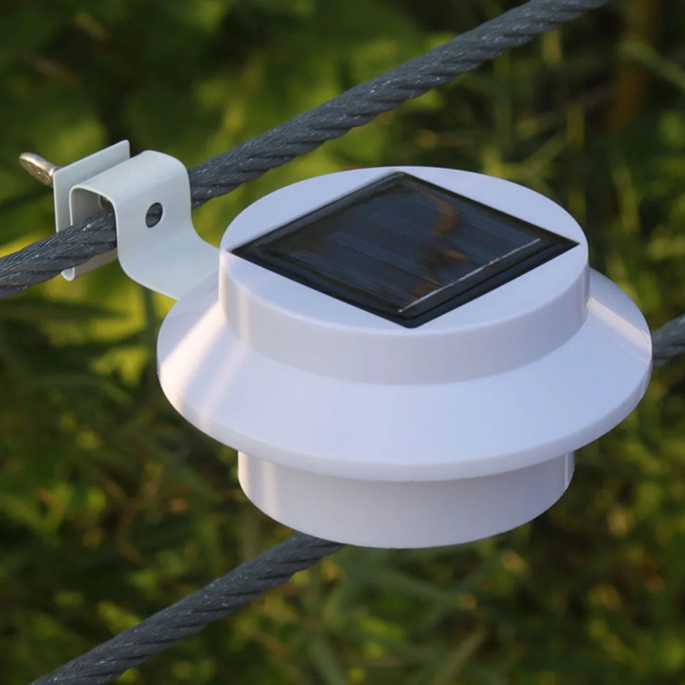 

Sun Power Smart LED Solar Gutter Utility Light Permanent for Houses Fence Garden Shed Walkways Anywhere Solor PJW