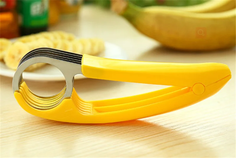 Домашний кухонный инструмент Овощечистка салат ломтик слайсер измельчитель бананов Фруктовый нож для резки огурцов