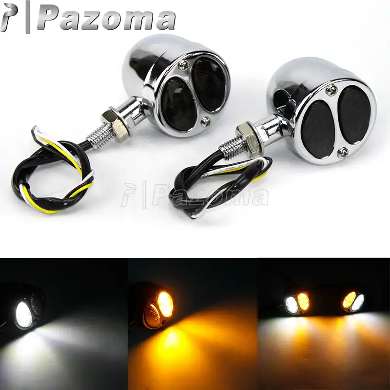 Motorcycle Enduro Turn Signal 5 LED Light Ultra Heavy Duty Metal Blinker