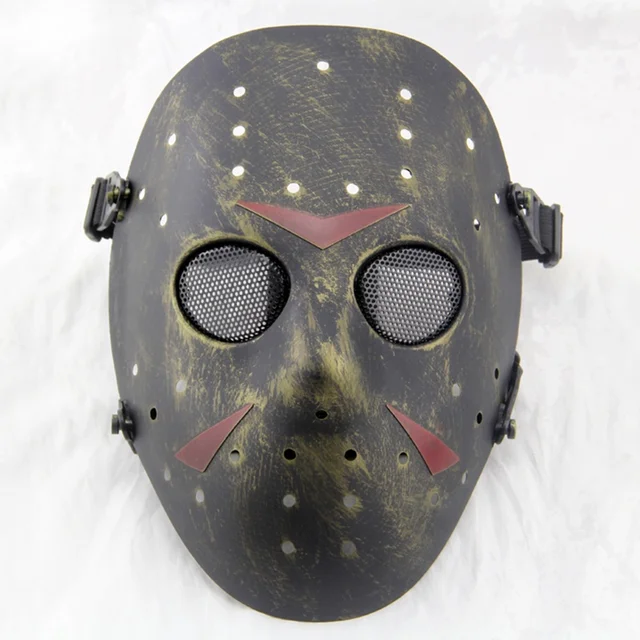 DC18 Jason Hockey Full Face Metal Mesh Airsoft Mask Paintbal CS Wargame