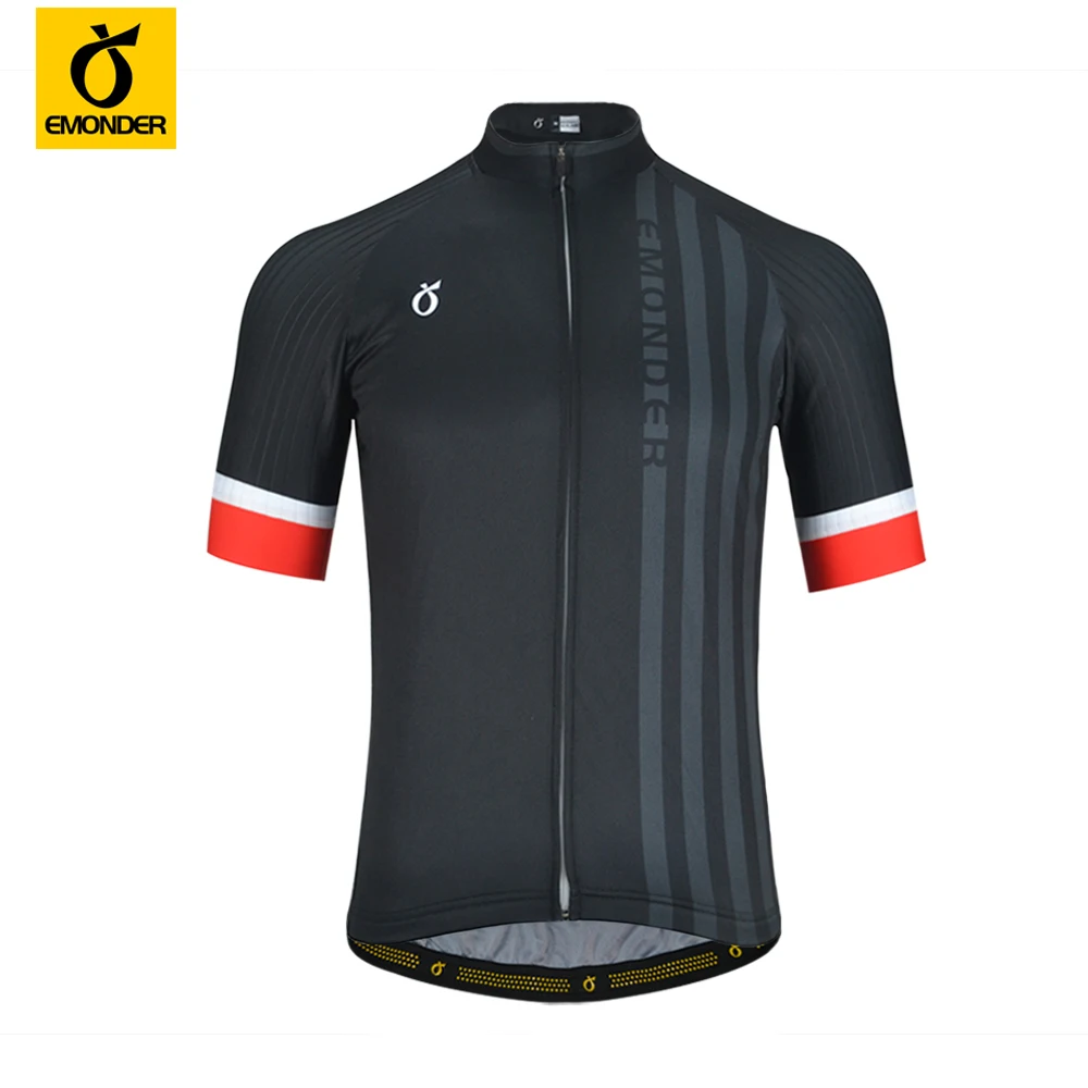 EMONDER الدراجات قصيرة الأكمام قمصان برو فريق MTB دراجة جيرسي شبكة في الهواء الطلق سريعة الجافة الرياضة ركوب الدراجات الإنحدار الفانيلة الدراجات