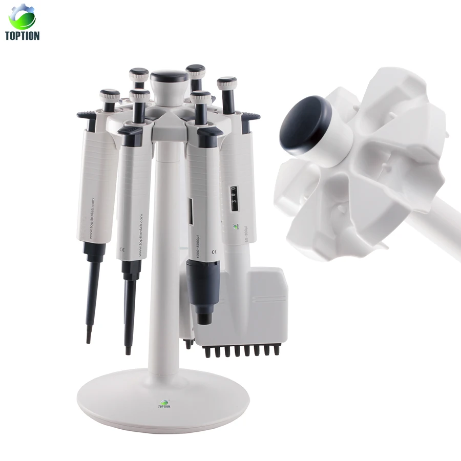 Lab Pipette Round Stand, Holds Up To 6 Single & Multi channel Pipettes