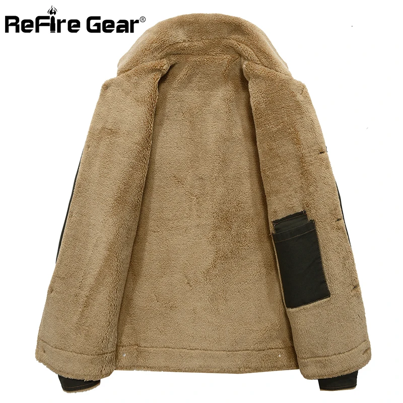 Зимняя Военная верхняя одежда ReFire Gear армейский пилот куртка бомбер мужская