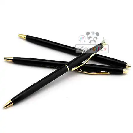 

Hot mother's day gift idea cute brand pen sliver black and gold black pen for mom 12g/pc pocket pen nice writing & great quality