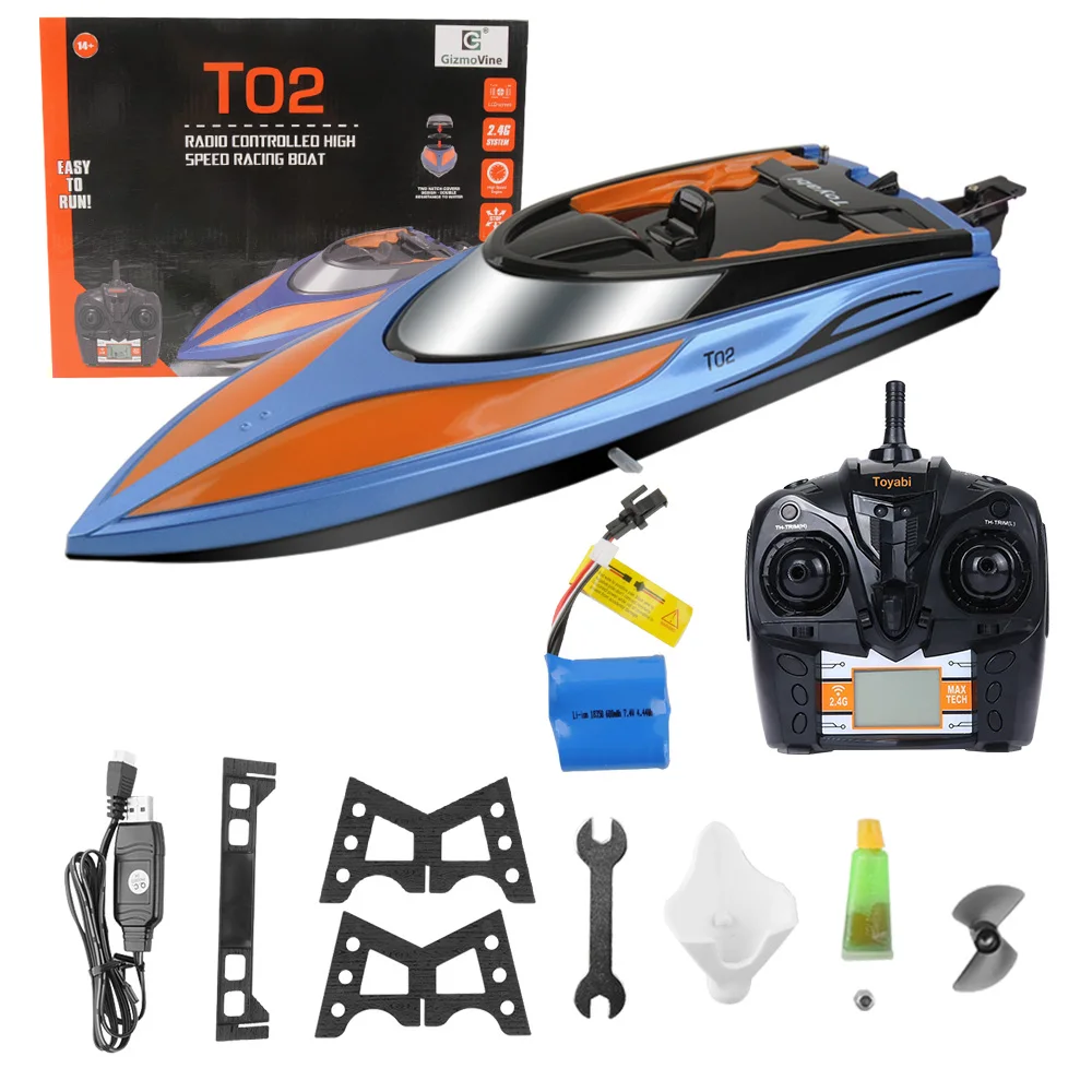 Kecepatan Tinggi RC Boat 4CH 2.4G Radio 
