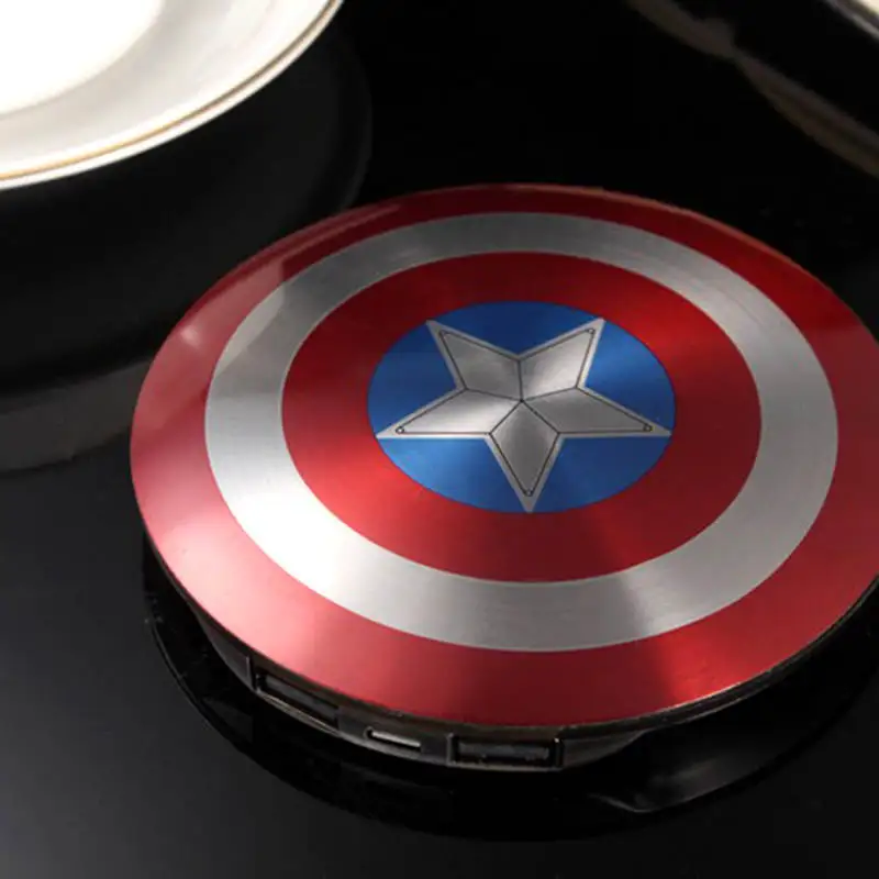 Внешний аккумулятор емкостью 6800 мА/ч, внешний аккумулятор Капитан Америка, защитный USB внешний аккумулятор, зарядное устройство для iphone 11 pro max s8 s9 s10e