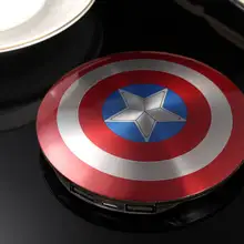 Внешний аккумулятор емкостью 6800 мА/ч, внешний аккумулятор Капитан Америка, защитный USB внешний аккумулятор, зарядное устройство для iphone 11 pro max s8 s9 s10e