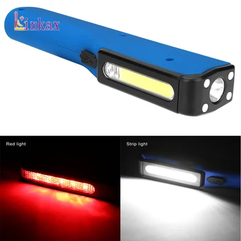 

COB+LED Working Light USB Rechargeable LED Flashlight 3 Modes Magnetic Torch life Lighting lantern For Camping Outdoor Lamp