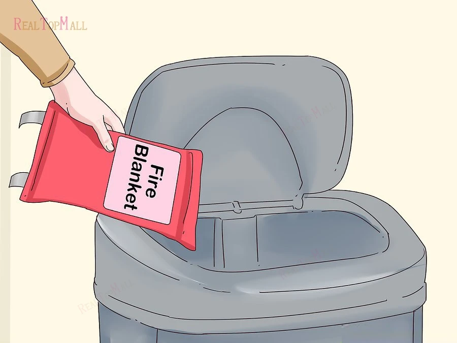 method 3 how to use a fire blanket caring for a fire blanket