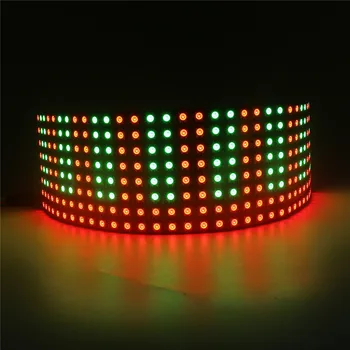 

WS2812B Digital Flexible Led Panel 8*8 16*16 8*32 Pxiels,WS2812 Individually Addressable 5050 RGB Full Dream Color Panel DC5V