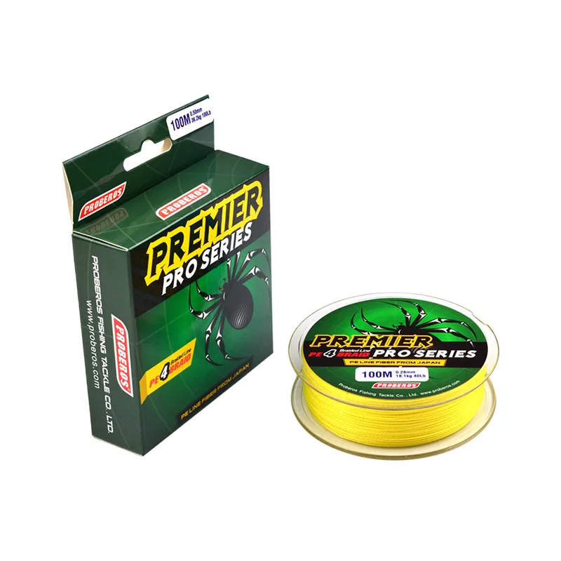

1 PCS 100M Fishing Line Braided Fishing Line Available 10LB-80LB PE Line Green Package
