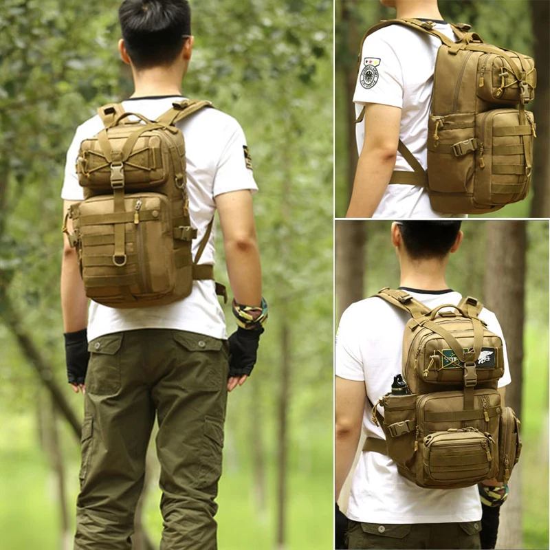  Men Outdoor 3P Tactical Backpack 900D Waterproof Army Shoulder Military hunting camping Women Multi