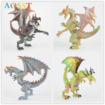 

Movable Dinosaur Toys Hell Dragon Stereo 4D Tyrannosaurus Rex Model Children's Toys Garage Kit Action Figures Action Figures
