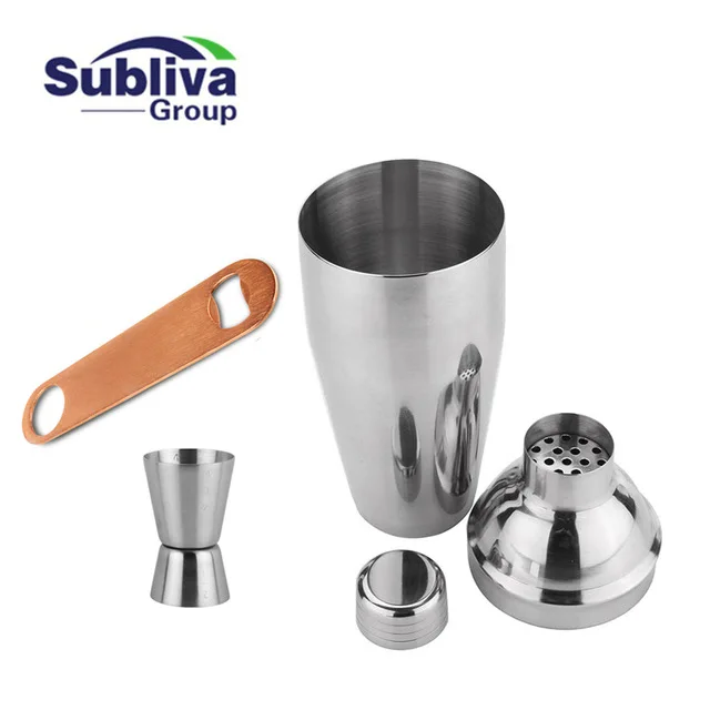 

550ml Stainless Steel Professional Bartender Cocktail Shaker Kit with Mixer Jigger Opener Barware Tools
