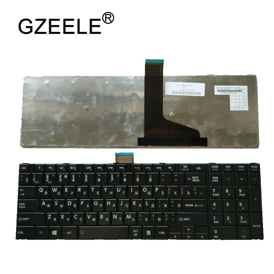  GZEELE New RU Keyboard For Toshiba Satellite C75D L70 L75 S50 S55 C70 C70-A C70D C75 Black russian 