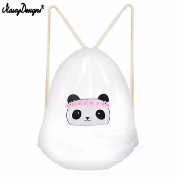 

Noisydesigns 3D Cartoon Panda Pattern High Quality Drawstring Bag Beach Women Men Travel Storage Package Teenagers Softbackpack