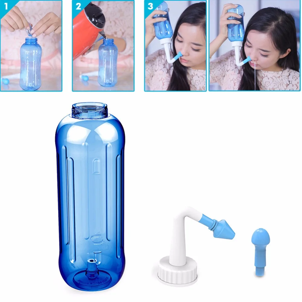 Взрослые дети носовые мыть очиститель нос протектор очищает увлажняет ребенок взрослый избежать аллергического ринита Neti 500 мл