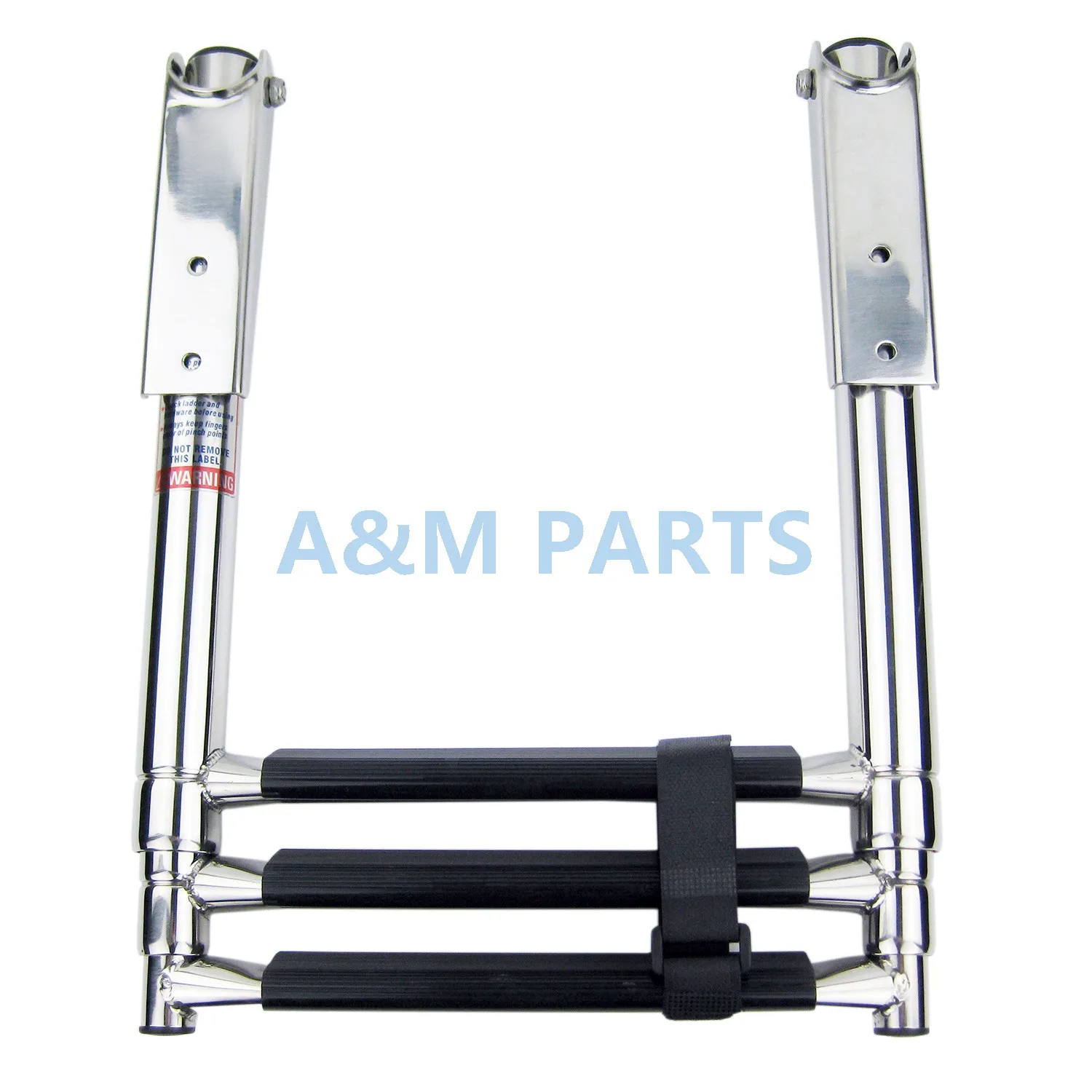 Stainless Boat Ladder 3 Step Telescopic Marine Transom Boarding Ladder