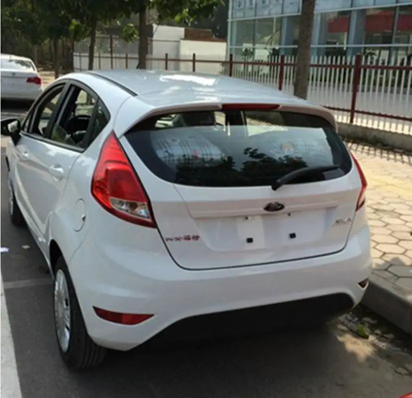 ABS Неокрашенный заднего крыло багажника выступ Спойлеры подходит для Ford Fiesta, Хэтчбек 2009 2010 2011 2012 2013