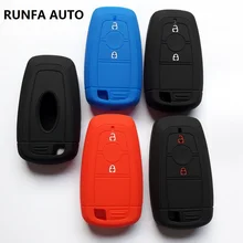 RUNFA AUTO Keyless Remote Interior Accessory Key Cover For Ford 2018 EcoSport Titanium 2Button Silicon Skin Case Protector
