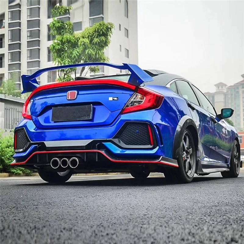 Автомобильные аксессуары для Honda Civic 10TH type R Hatchback задние крыла ABS задний спойлер задний багажник багажника крыло автомобиля Стайлинг