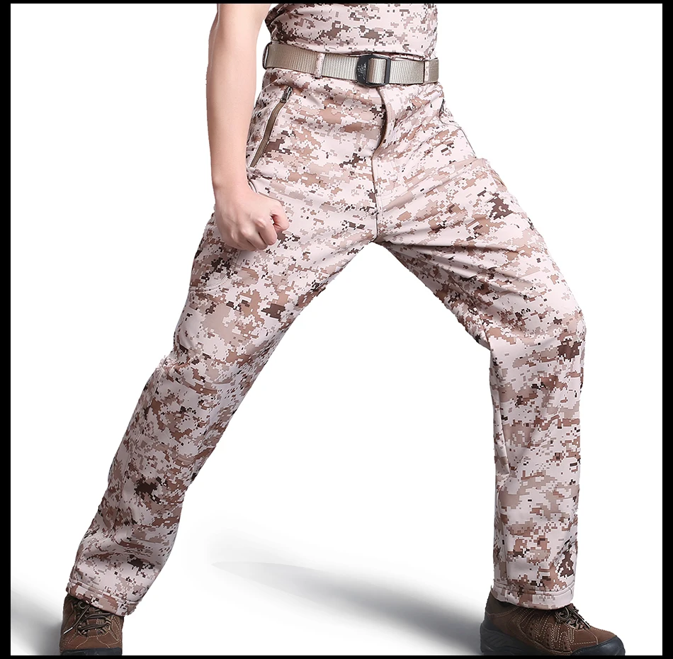 Refire gear тактические Мягкие Водонепроницаемые камуфляжные штаны мужские зимние теплые военные армейские штаны повседневные теплые флисовые брюки