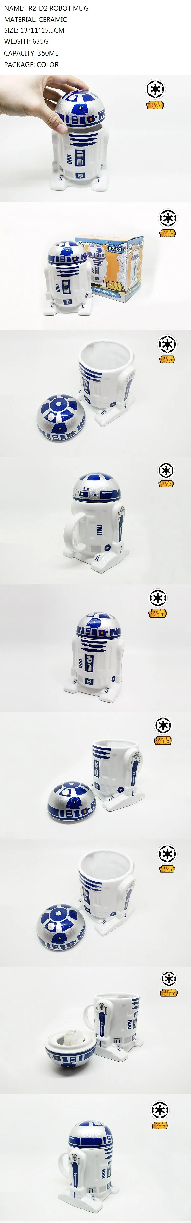 OUSSIRRO, креативная, Звездные войны, 3D, R2-D2, робот, мультфильм, керамическая кружка, кофейная чашка, фарфоровая, чайная чашка, стакан для детей, подарки для друзей