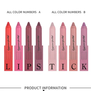 

A lipstick Langmanni Four-Pack Lipstick Suit Matte Moisturizing Lipstick Colored Healthy Langmanni Matte Lipstick