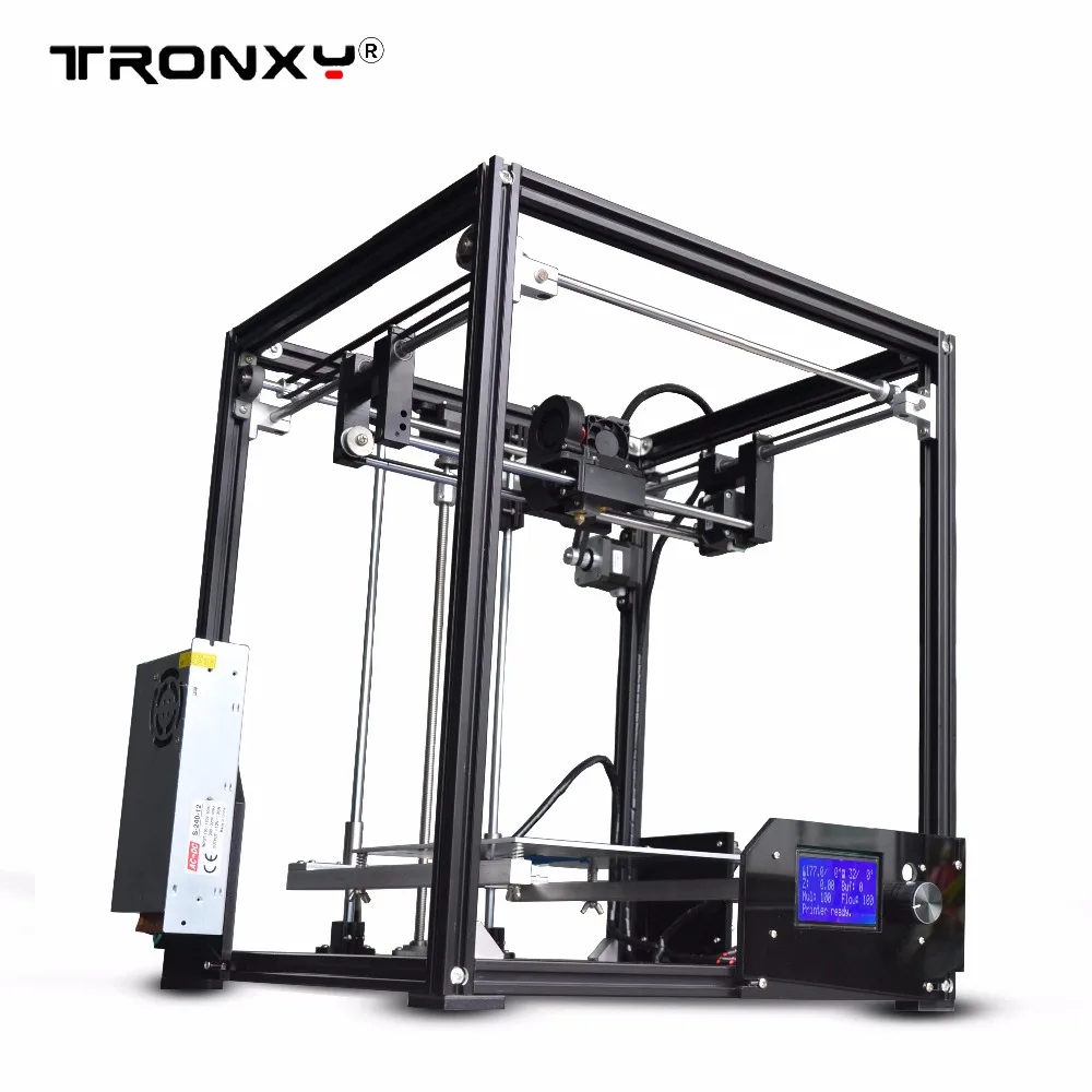 Tronxy 3d Принтер Комплект Большой 3D печать области 210*210*280 мм ЖК экран экструдер