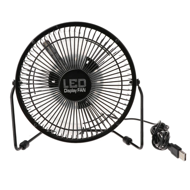 

USB Bluetooth APP Texts Clock Temperature Pictures Full Color LED Display Fan