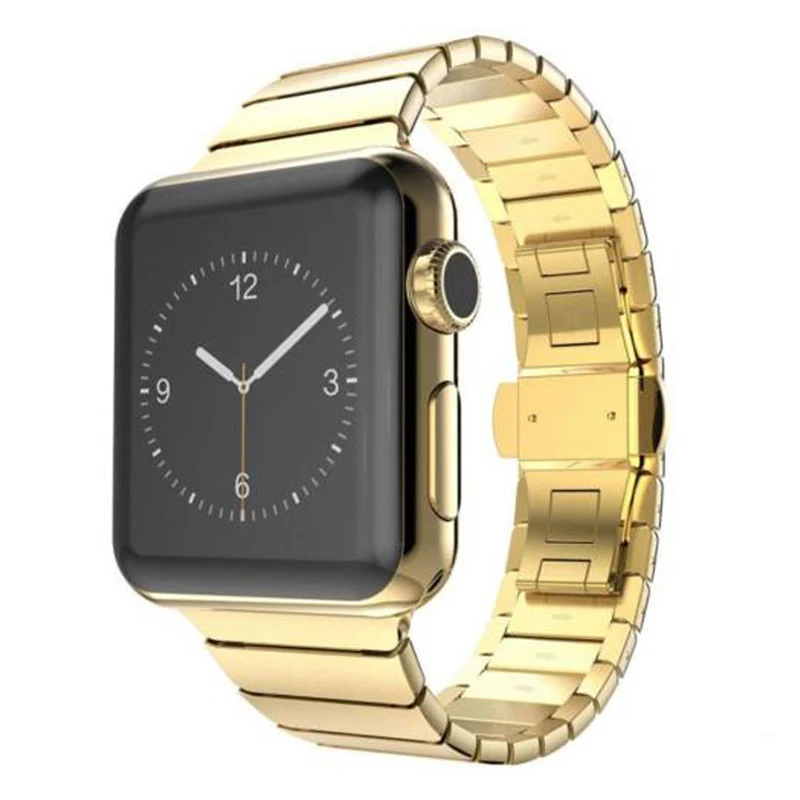 

Straps for Apple Watch 4 3 2 Band Metal Rose Gold Stainless Steel Bracelet for iWatch Band 42mm 38mm 4 Bands 44mm 40mm Strap