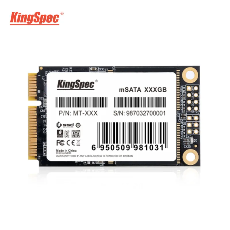 

KingSpec mSATA SSD 32GB 60GB 64GB SATA 3 SSD Original KingSpec mSATA SSD disco duro ssd for Notebook Tablet PC