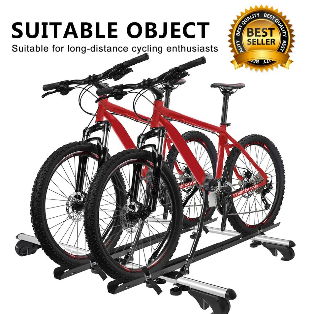 

Newest 1 Pairs/SET Bicycle Rack Roof-Top Bike Auto Car Racks Carrier Quick Installation Roof Rack For MTB Mountain Road Bike