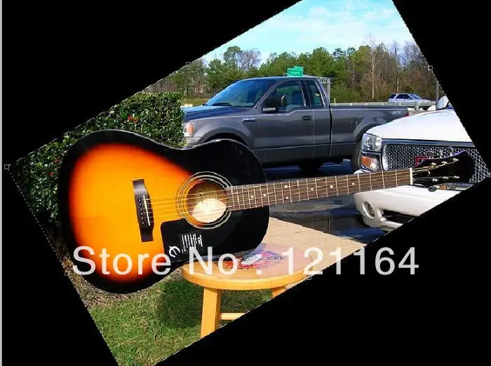 best Acoustic guitar Gloss Sunburst Finish Round Shoulder