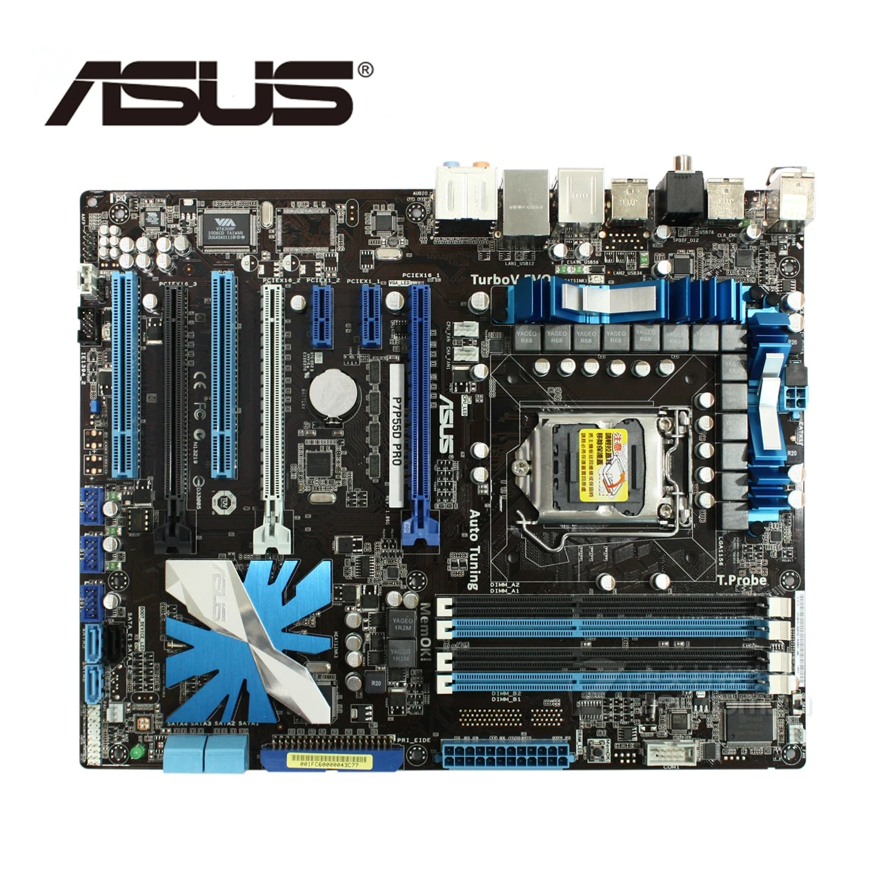 LGA 1156 для ASUS P7P55D Pro Материнская плата DDR3 16 ГБ P55 PRO настольная системная SATA II PCI E X16