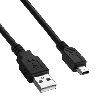 

1PC USB 2.0 A Male Plug to Mini 5 Pin Plug Data Cable Cord 0.3m 0.5m 1.5M/5FT 3M/10FT Black