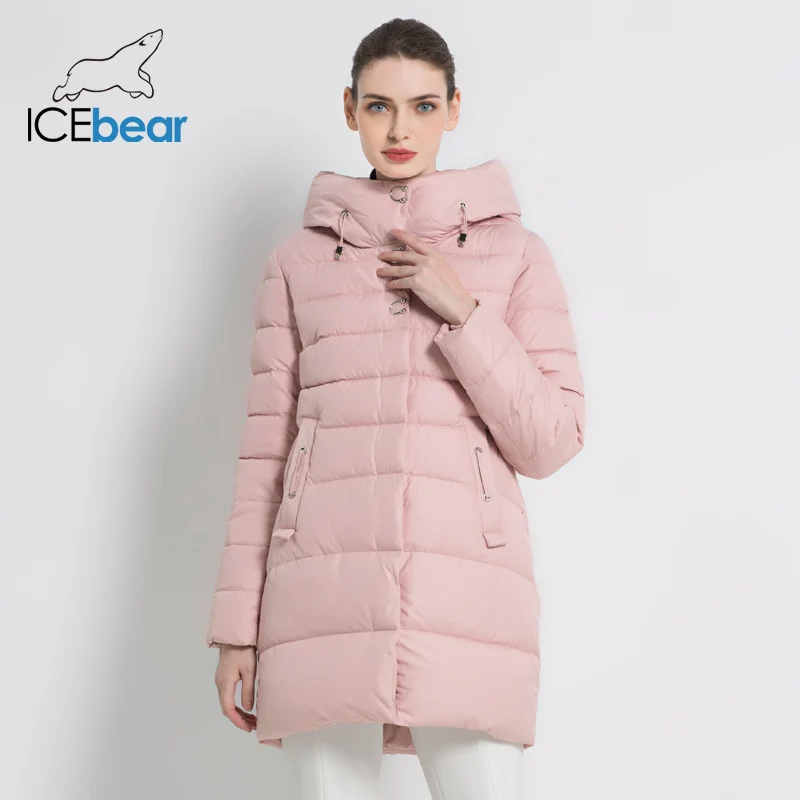 Najtaniej ICEbear 2019 nowe zimowe kurtki damskie wysokiej jakości parki płaszcz Casual odzież damska kobieta płaszcze odzież zimowa GWD18089I